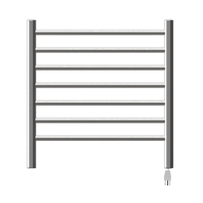 Amba RWHS-SB Radiant Small Hardwired + Plug-in Combo 7 Bar Towel Warmer in Brushed