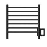 Amba RWHS-SMB Radiant Small Hardwired + Plug-in Combo 7 Bar Towel Warmer in Matte Black