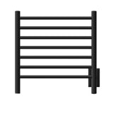 Amba RWHS-SMB Radiant Small Hardwired + Plug-in Combo 7 Bar Towel Warmer in Matte Black