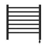 Amba RWHS-SMB Radiant Small Hardwired + Plug-in Combo 7 Bar Towel Warmer in Matte Black