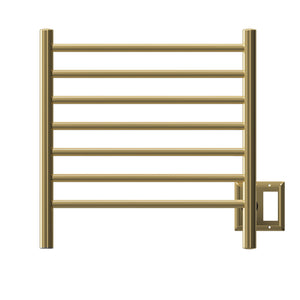 Amba RWHS-SPG Radiant Small Hardwired + Plug-in Combo 7 Bar Towel Warmer in Polished Gold