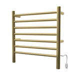 Amba RWHS-SPG Radiant Small Hardwired + Plug-in Combo 7 Bar Towel Warmer in Polished Gold