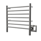 Amba RWHS-SP Radiant Small Hardwired + Plug-in Combo 7 Bar Towel Warmer in Matte Black