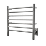 Amba RWHS-SP Radiant Small Hardwired + Plug-in Combo 7 Bar Towel Warmer in Matte Black