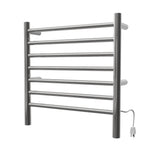 Amba RWHS-SP Radiant Small Hardwired + Plug-in Combo 7 Bar Towel Warmer in Matte Black