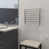 Amba RWHS-SP Radiant Small Hardwired + Plug-in Combo 7 Bar Towel Warmer in Matte Black