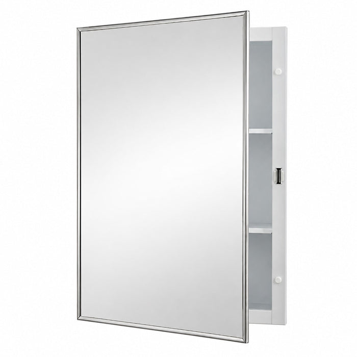 Product Title Rangaire Jensen 420BCX Styleline 16x22" Recessed Medicine Cabinet with Framed Mirror