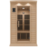 SteamSpa SC-SS0009-0S Indoor 1-2 Person Hemlock Wooden Home Infrared Sauna Room 49 x 47"