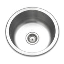 Houzer SCF-1830-1 Hospitality 18" Stainless Steel Drop-in Topmount Round Bar and Prep Sink