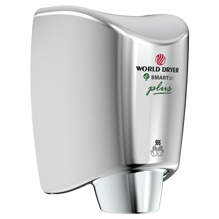 SMARTdri Plus High-Speed Energy-Efficient Hand Dryer, Flex Control, Single Port, 110-120V - Polished Stainless