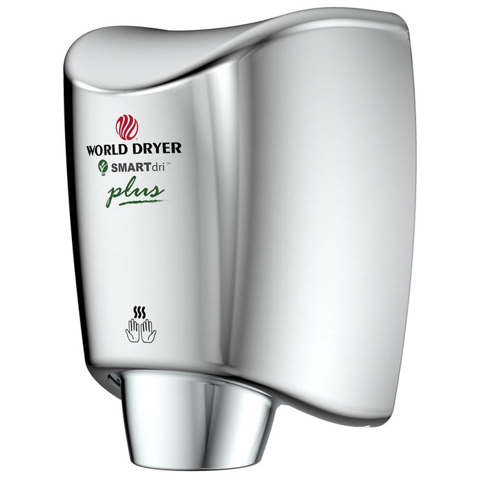 SMARTdri Plus High-Speed Energy-Efficient Hand Dryer, Flex Control, Single Port, 110-120V - Polished Stainless