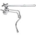 Brondell SMB-15 chrome side-mounted bidet attachment with mounting bar and curved spray wand, angled view