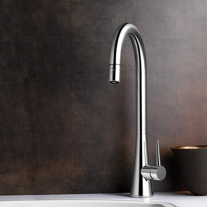 Houzer SOMPD-669-PC Soma Series Polished Chrome Single Handle Pull-Down Kitchen Faucet