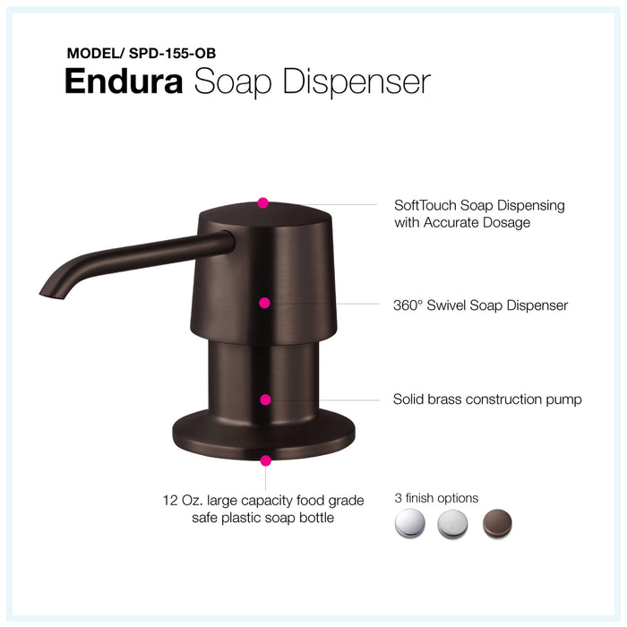 Houzer SPD-155-OB Endura Soap Dispenser