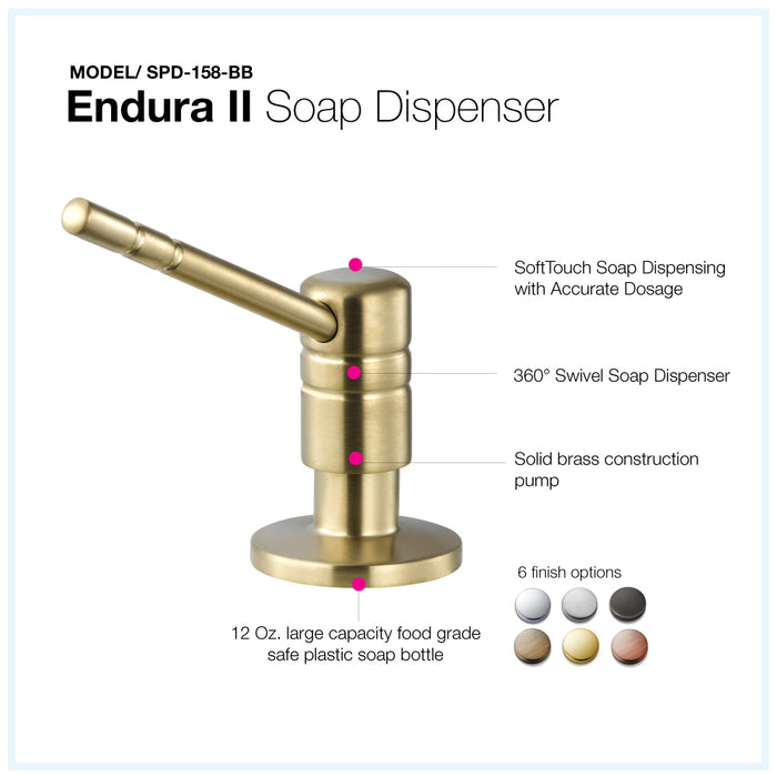 Houzer SPD-158-BB Endura II Soap Dispenser