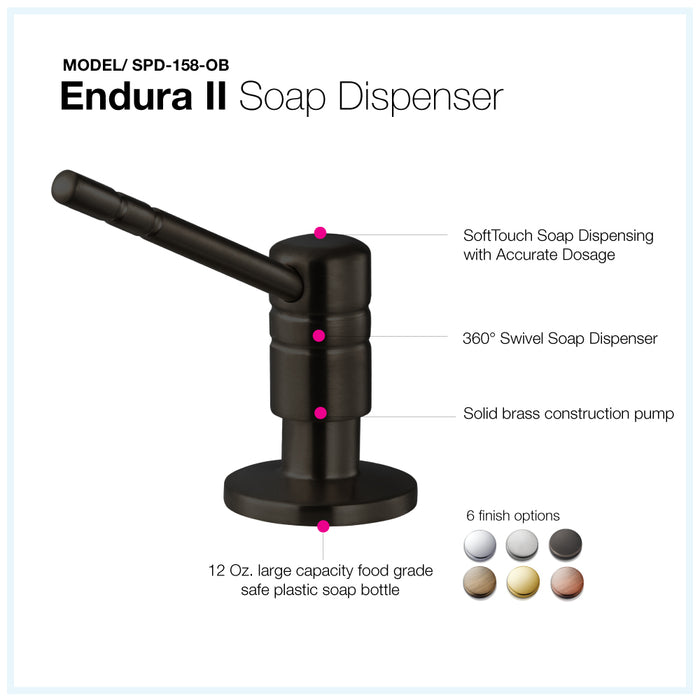 Houzer SPD-158-OB Endura II Soap Dispenser