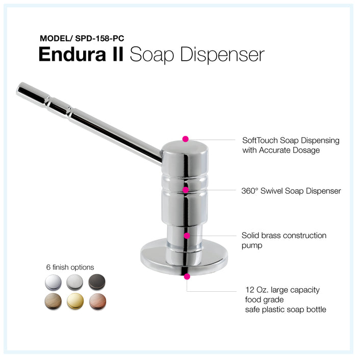 Houzer SPD-158-PC Endura II Soap Dispenser
