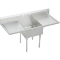 Elkay SS8130LR2 Stainless Steel 2-Hole Single-Bowl Scullery Commercial Sink