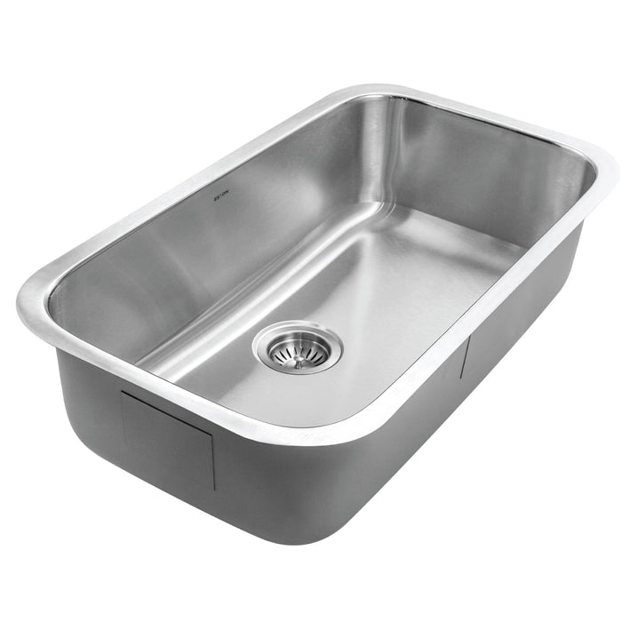 Houzer STL-3600-1 Eston 32" Stainless Steel Undermount Single Bowl Kitchen Sink