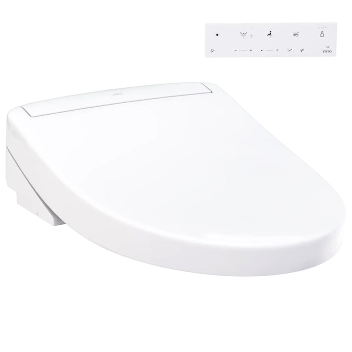 TOTO SW3446#01 Washlet S5 Electronic Bidet Toilet Seat, Elongated, Cotton White