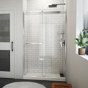 DreamLine SDVH48W760VXX01 Sapphire-V Bypass Shower Door in Chrome, Clear Glass