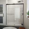 DreamLine SDVH60W760VXX09 Sapphire-V Bypass Shower Door in Satin Black, Clear Glass