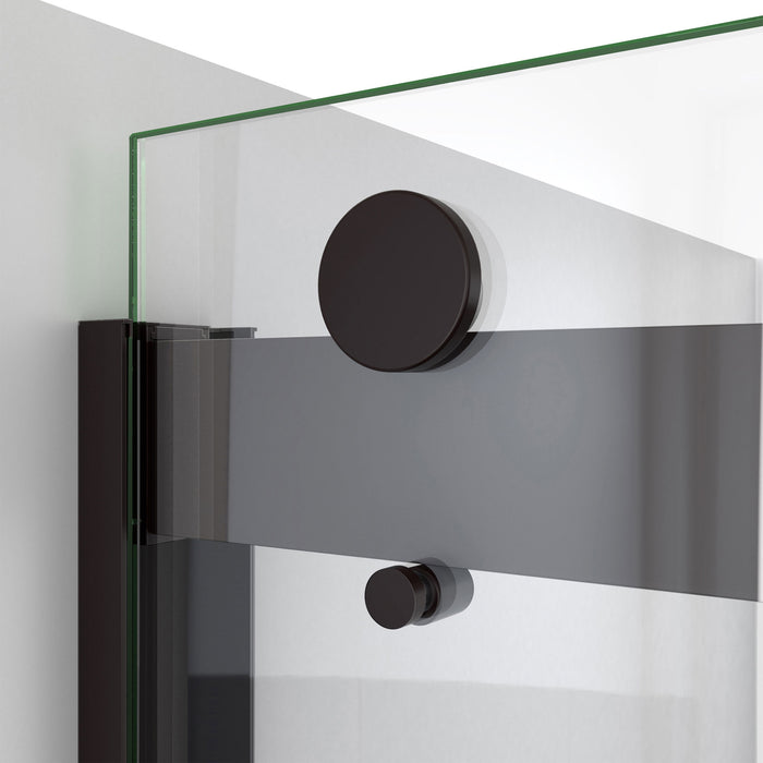 DreamLine SDVH54W760VXX06 Sapphire-V 50 - 54"W x 76"H Bypass Shower Door in Oil Rubbed Bronze and Clear Glass