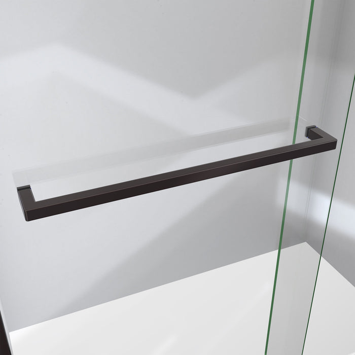 DreamLine SDVH54W760VXX06 Sapphire-V 50 - 54"W x 76"H Bypass Shower Door in Oil Rubbed Bronze and Clear Glass