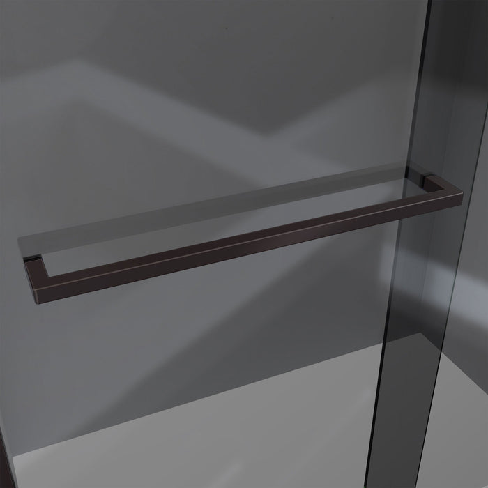 DreamLine SDVH48W760VXG06 Sapphire-V 44 - 48"W x 76"H Bypass Shower Door in Oil Rubbed Bronze and Gray Glass