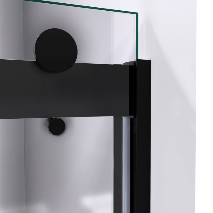 Dreamline SHDR-6360762-09 Sapphire 56-60"W x 76"H Semi-Frameless Bypass Shower Door in Satin Black