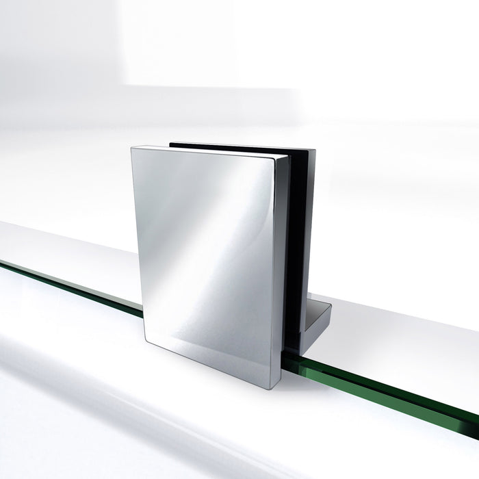 DreamLine DL-6051-01 Prism Lux 38" x 74 3/4" Fully Frameless Neo-Angle Shower Enclosure in Chrome with White Base
