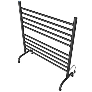 Amba SAFSMB-33 Solo 33" Freestanding 10 Bar Towel Warmer in Matte Black