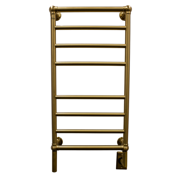 Amba T-2040BMB Traditional Model 8 Bar Hardwired Towel Warmer in Brushed Modern Brass