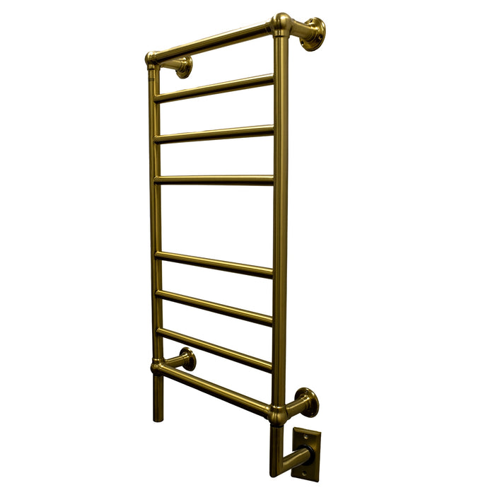 Amba T-2040BMB Traditional Model 8 Bar Hardwired Towel Warmer in Brushed Modern Brass
