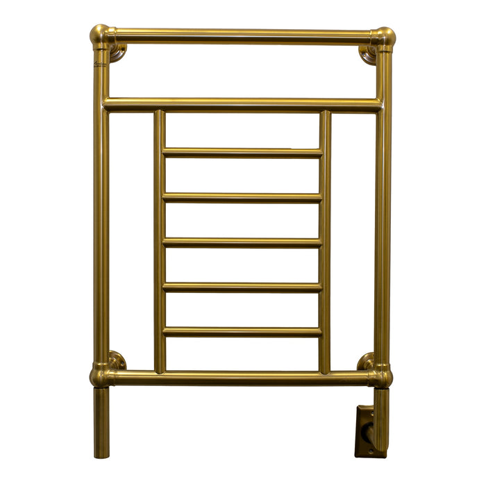 Amba T-2536BMB Traditional Model 8 Bar Hardwired Towel Warmer in Brushed Modern Brass