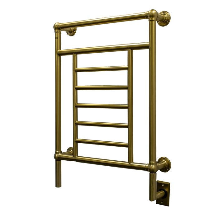 Amba T-2536BMB Traditional Model 8 Bar Hardwired Towel Warmer in Brushed Modern Brass