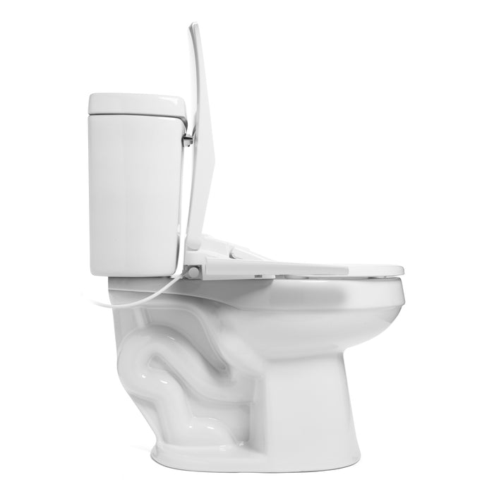 Brondell T22-EW Swash Thinline Luxury Bidet Toilet Seat with Side Arm Control, Elongated White