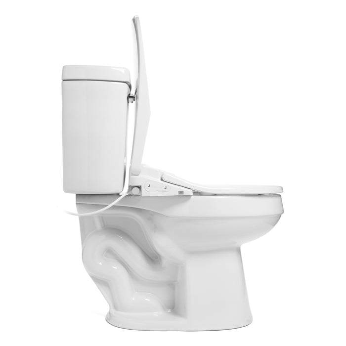 Brondell T44-RW Swash Thinline Luxury Bidet Toilet Seat with Remote Control, Round White