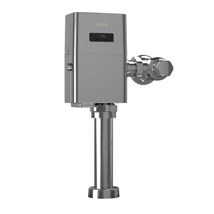 The TOTO TET1UAX32#CP is an EcoPower self-powered sensor-activated toilet flush valve for reclaimed water applications