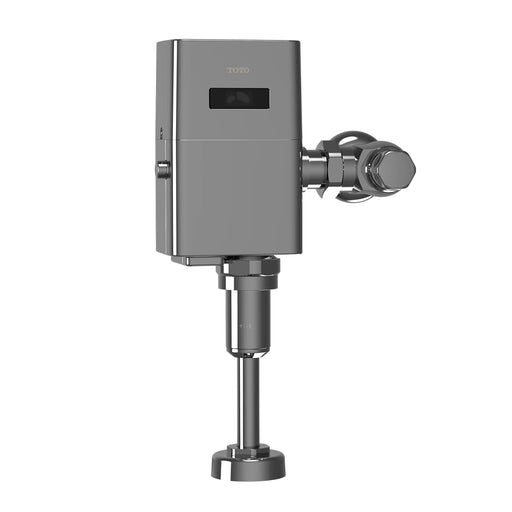 Ultra high-efficiency EcoPower urinal flush valve in polished chrome with top spud connection and 0.125 GPF performance