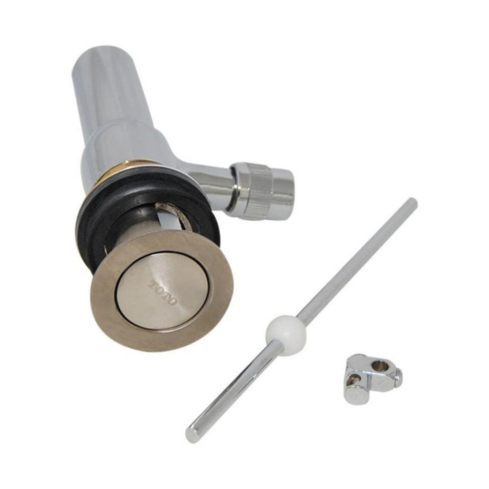 Replacement drain assembly / metal pop-up drain assembly, brushed nickel, for select TOTO lavatory faucets.