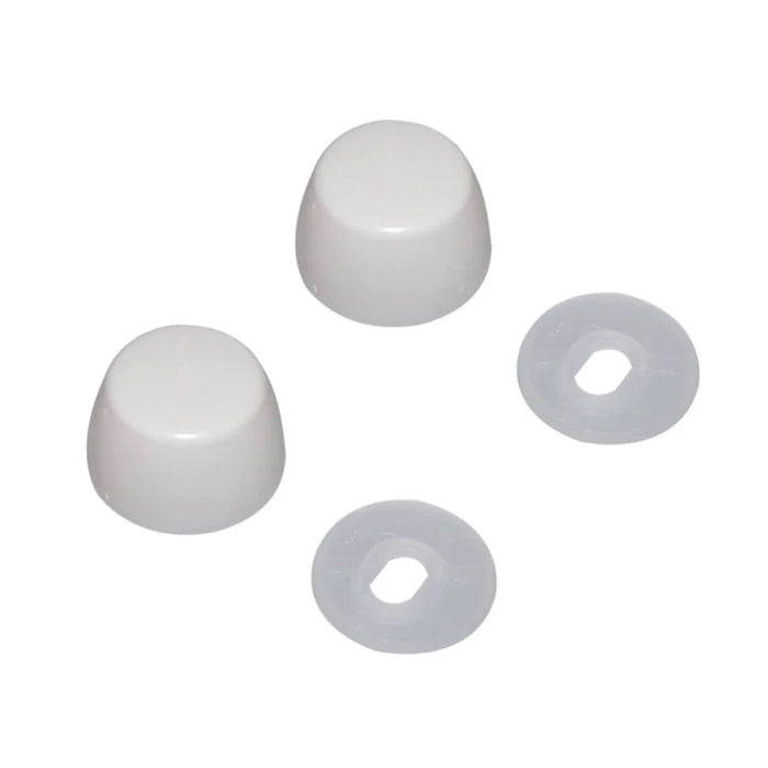 TOTO THU044S#01 Bolt Cap Sets for One Toilet in Cotton White - Two Bolt Caps