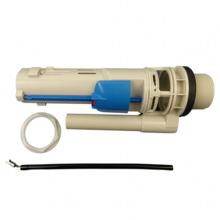 Flush valve assembly, dual flush, with nut and refill tube for Aquia toilet.