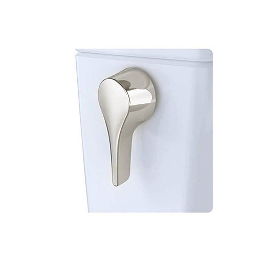 Trip lever handle assembly with nut, cotton white.