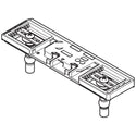 Technical drawing of TOTO THU6537 WASHLET mounting plate with bolts