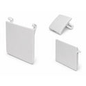 Three white TOTO WASHLET wand and dryer door covers