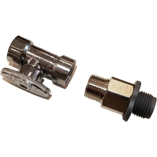 The TOTO THU805 is a WASHLET connection 1/2" straight shutoff valve kit for easy WASHLET installation on TOTO toilet systems.