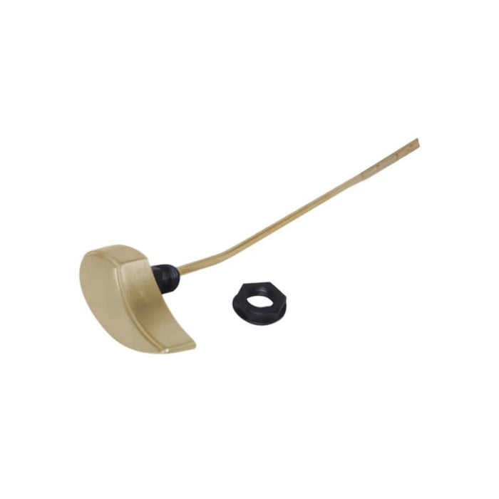 The TOTO THU808#PB-A is a replacement left-hand side trip lever in Polished Brass for select TOTO toilet tanks.