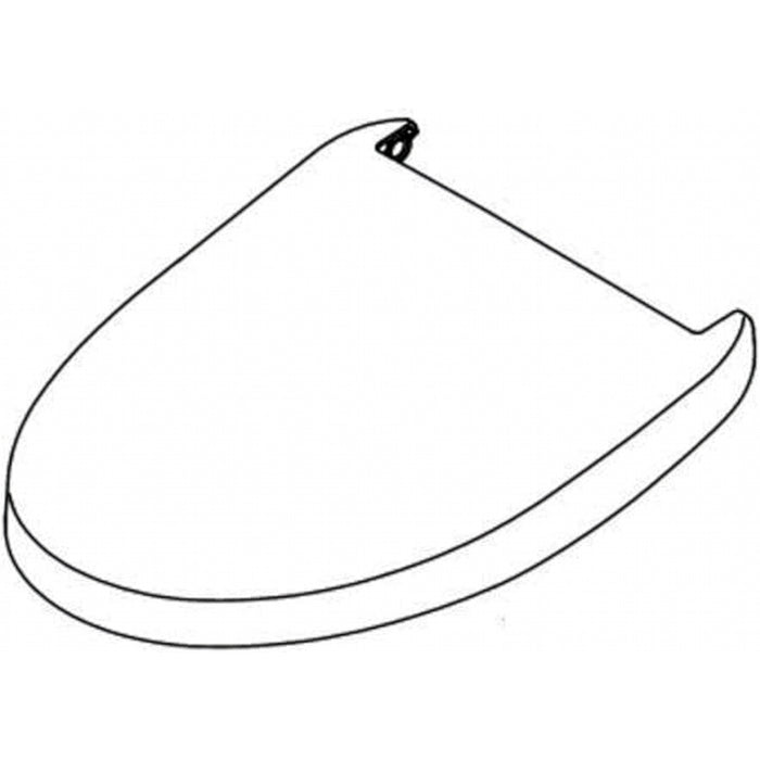 The TOTO THU9413#01 is a replacement round lid assembly for the TOTO S350e WASHLET bidet seat in Cotton White.