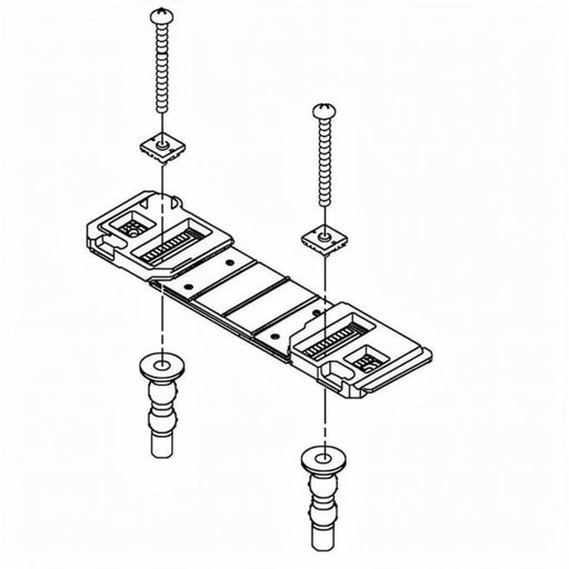 The TOTO THU9850 is a replacement base plate assembly for TOTO WASHLET bidet seats, providing the mounting foundation for the WASHLET seat on the toilet bowl.